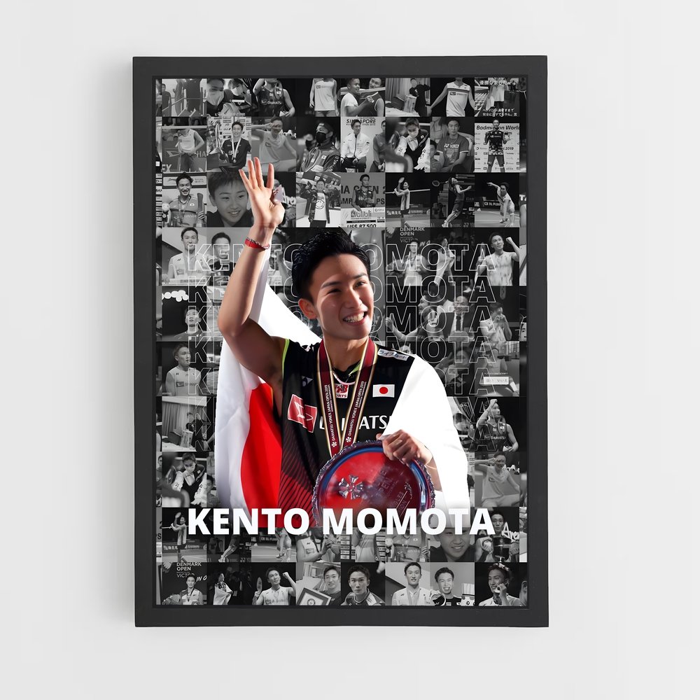 Poster Kento momota badminton (vue 2)